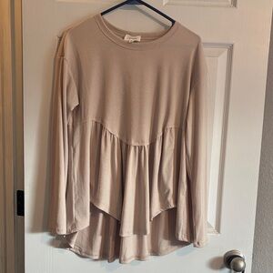 Love Tree Elegant Cream Tunic